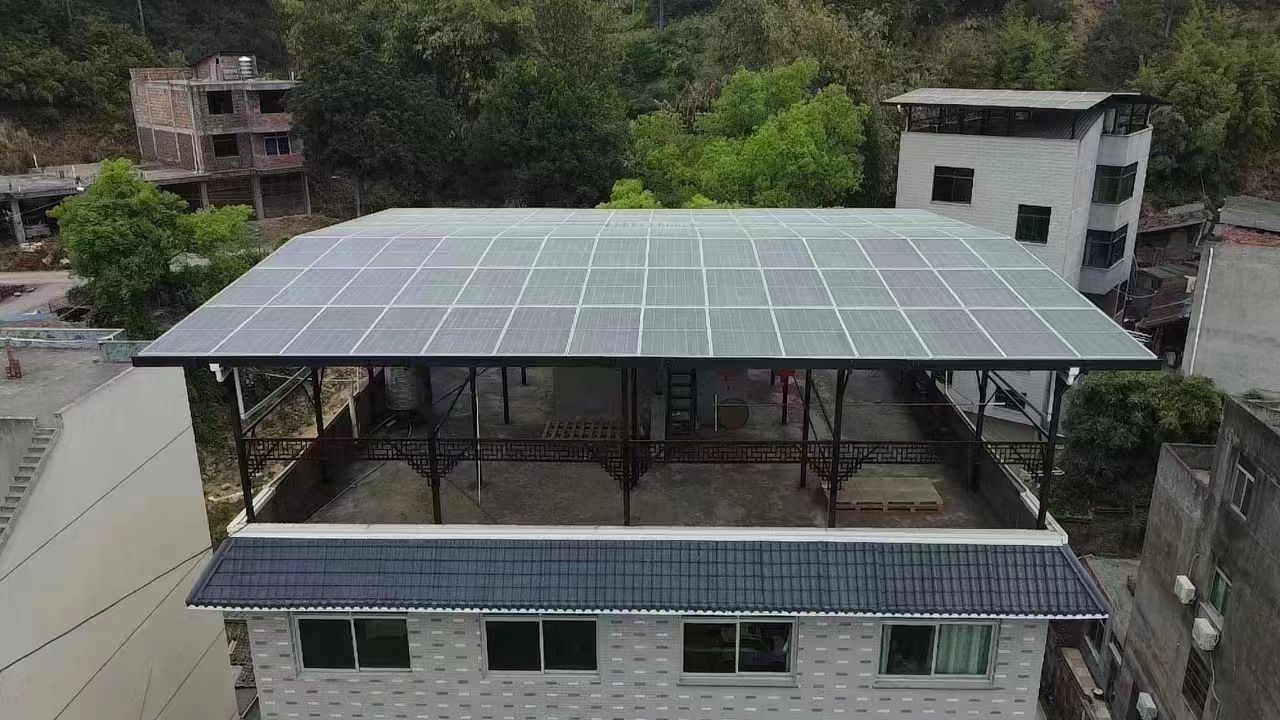 六盘水15kw+10kwh自建别墅家庭光伏储能系统